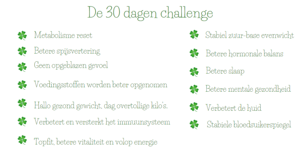 Het "30 dagen challenge" pakket - Afbeelding 2