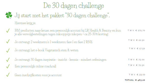 Het "30 dagen challenge" pakket - Afbeelding 3